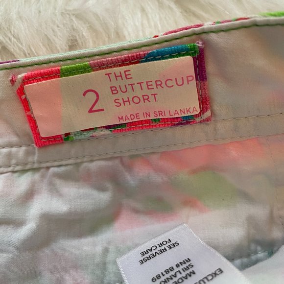 Lilly Pulitzer Buttercup Floral Scalloped Shorts - Picture 6 of 8